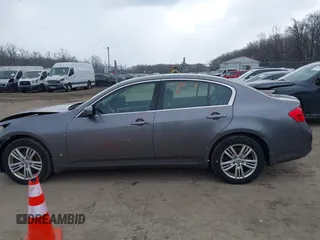 2011 Infiniti G25 x with VIN JN1DV6AR1BM653907, listed as a IAAI auction lot 41628344 with 158,949 mi miles. Bid and sale history available at carsss.com. Image 14.