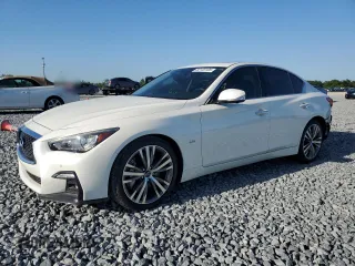 2020 Infiniti Q50 EDITION 30 with VIN JN1EV7AP0LM208844, listed as a Copart auction lot 52133105 with 42,046 mi miles and Salvage Title. Bid and sale history available at carsss.com. Image 1.