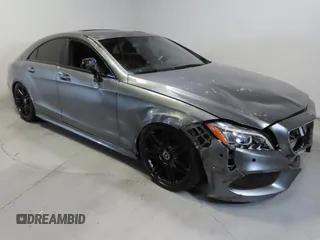 2018 Mercedes-Benz CLS-Class CLS 550 with VIN WDDLJ7DB8JA204030, listed as a Copart auction lot 51534805 with 38,488 mi miles and Salvage Title. Bid and sale history available at carsss.com. Image 1.