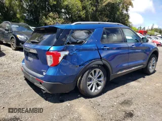 2023 Ford Explorer Limited with VIN 1FMSK8FH5PGB41352, listed as a Copart auction lot 53406155 with 25,612 mi miles and Salvage title. Bid and sale history available at DreamBid. Image 3.