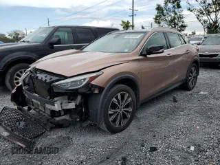 2018 Infiniti QX30 Premium with VIN SJKCH5CR7JA041151, listed as a Copart auction lot 65256585 with 129,102 mi miles and Salvage title. Bid and sale history available at DreamBid. Image 1.