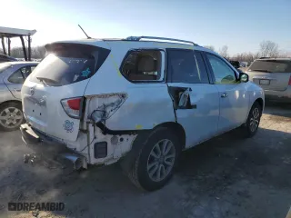 2016 Nissan Pathfinder SL with VIN 5N1AR2MN5GC627292, listed as a Copart auction lot 89304105 with 125,480 mi miles and Salvage Title. Bid and sale history available at carsss.com. Image 3.