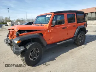 2019 Jeep Wrangler Unlimited Sport S z VIN 1C4HJXDGXKW557241, wystawiony jako Copart lot #52485164 z przebiegiem 59 798 mil mil oraz Szkoda całkowita • Salvage title. Historia ofert i sprzedaży dostępna na DreamBid. Obrazek 1.