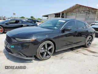 2024 Honda Accord Sport с VIN 1HGCY2F54RA025786, выставлен на аукционе Copart как лот 57881195 с пробегом 29 593 миль миль и Списание • Salvage title. История ставок и продаж доступна на DreamBid. Изображение 1.