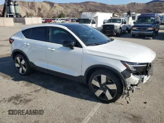 2023 Volvo C40 Recharge Pure Electric Ultimate with VIN YV4ED3GM8P2026121, listed as a Copart auction lot 42551215 with 0 mi miles and Salvage Title. Bid and sale history available at carsss.com. Image 4.