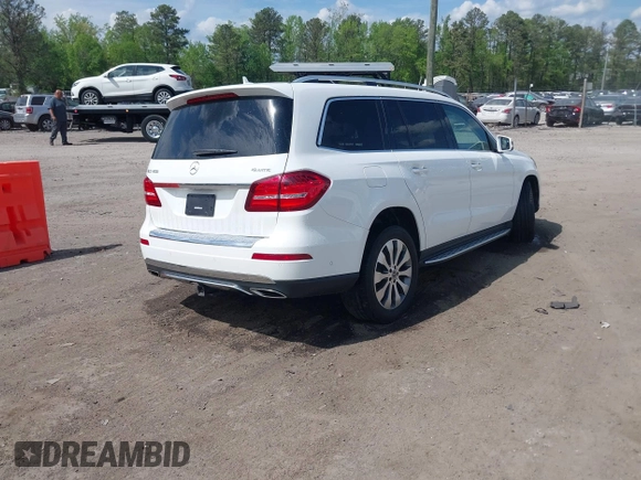 2019 Mercedes-Benz GLS with VIN 4JGDF6EE0KB232821, listed as a IAAI auction lot 42095895 with 62,532 mi miles. Bid and sale history available at carsss.com. Image 4.