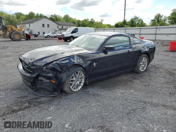 2014 Ford Mustang V6 with VIN 1ZVBP8AM9E5244581, listed as a Copart auction lot 55741495 with 78,705 mi miles and Salvage Title. Bid and sale history available at DreamBid. Image 1.