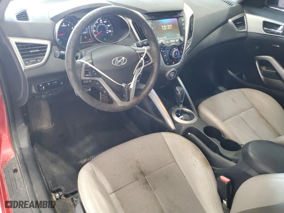 2013 Hyundai Veloster w/Gray Int with VIN KMHTC6AD7DU114144, listed as a Copart auction lot 51412845 with 128,305 mi miles and Clean Title. Bid and sale history available at carsss.com. Image 8.