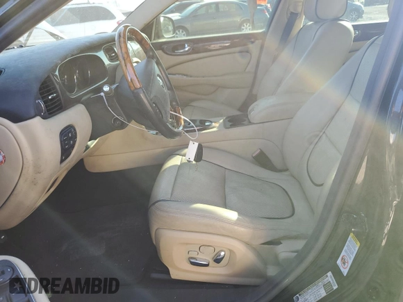 2008 Jaguar XJ with VIN SAJWA79B98SH29042, listed as a Copart auction lot 43599575 with Not Provided miles and Salvage Title. Bid and sale history available at carsss.com. Image 7.