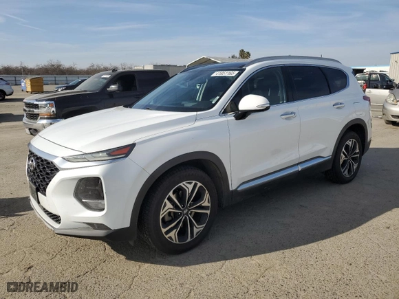 2019 Hyundai Santa Fe Limited with VIN 5NMS53AA9KH016803, listed as a Copart auction lot 41851165 with 178,432 mi miles and Salvage Title. Bid and sale history available at carsss.com. Image 1.