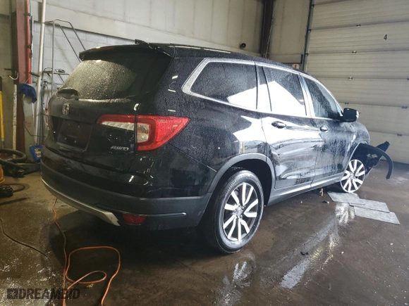 2019 Honda Pilot EX-L with VIN 5FNYF6H59KB042658, listed as a Copart auction lot 46884655 with 88,439 mi miles and Salvage Title. Bid and sale history available at carsss.com. Image 3.