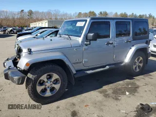 2017 Jeep Wrangler Unlimited Sahara with VIN 1C4BJWEG5HL625065, listed as a Copart auction lot 46103625 with 111,189 mi miles and Salvage Title. Bid and sale history available at carsss.com. Image 1.