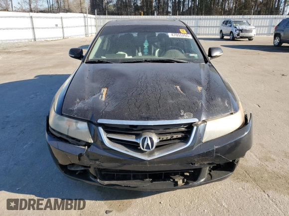 2004 Acura TSX with VIN JH4CL96834C035169, listed as a Copart auction lot 47055265 with 262,878 mi miles and Salvage Title. Bid and sale history available at carsss.com. Image 5.