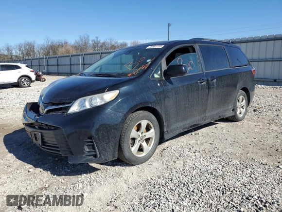 2019 Toyota Sienna LE Auto Access Seat with VIN 5TDKZ3DC7KS996997, listed as a Copart auction lot 46851155 with Not provided miles and Salvage title. Bid and sale history available at DreamBid. Image 1.