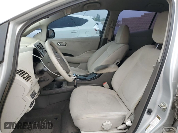 2012 Nissan LEAF SL with VIN JN1AZ0CP8CT016245, listed as a Copart auction lot 53084645 with 67,310 mi miles and Clean Title. Bid and sale history available at DreamBid. Image 7.