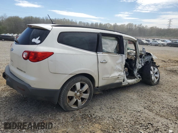 2012 Chevrolet Traverse LTZ z VIN 1GNKVLED3CJ199638, wystawiony jako Copart lot #50162545 z przebiegiem Nie podano mil oraz Czysty tytuł • Clean title. Historia ofert i sprzedaży dostępna na DreamBid. Obrazek 3.