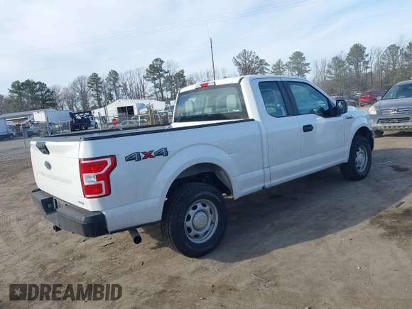 2020 Ford F-150 XL with VIN 1FTEX1EP5LFB37028, listed as a IAAI auction lot 41457514 with 103,377 mi miles. Bid and sale history available at carsss.com. Image 4.