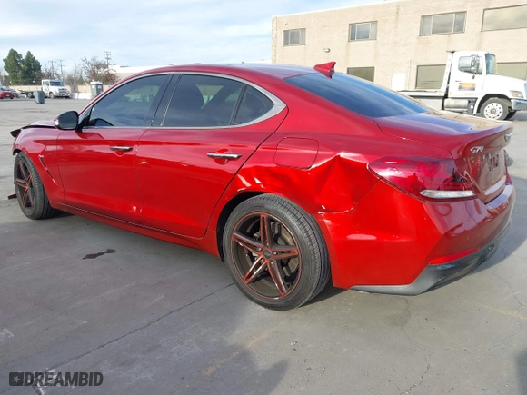 2020 Genesis G70 2.0T with VIN KMTG44LA7LU045224, listed as a IAAI auction lot 41273738 with 31,101 mi miles. Bid and sale history available at carsss.com. Image 3.