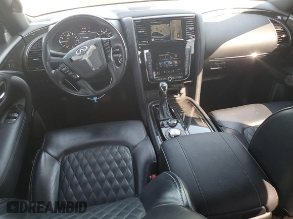 2021 Infiniti QX80 SENSORY with VIN JN8AZ2BE0M9268602, listed as a Copart auction lot 71947824 with 46,269 mi miles and Salvage Title. Bid and sale history available at carsss.com. Image 8.