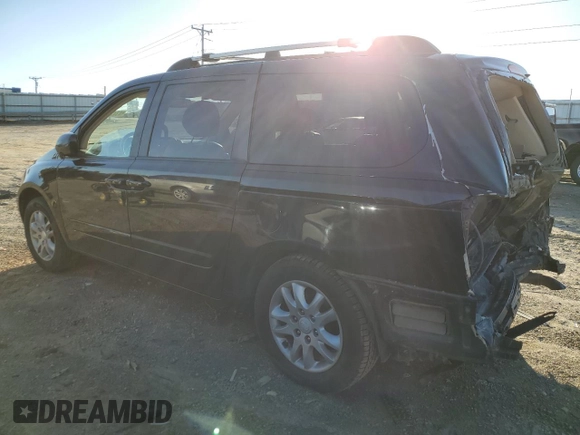 2007 Kia Sedona LX with VIN KNDMB233776149624, listed as a Copart auction lot 43429105 with 184,399 mi miles and Salvage Title. Bid and sale history available at carsss.com. Image 2.