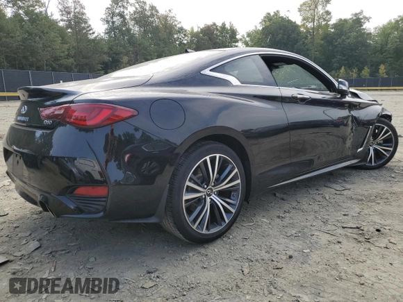 2021 Infiniti Q60 Luxe with VIN JN1EV7KL4MM470492, listed as a Copart auction lot 69246014 with 23,719 mi miles and Salvage title. Bid and sale history available at DreamBid. Image 3.