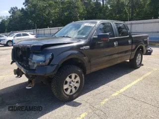 2012 Ford F-150 XL with VIN 1FTFW1ET2CKD49283, listed as a Copart auction lot 61625635 with 154,503 mi miles and Salvage title. Bid and sale history available at DreamBid. Image 1.