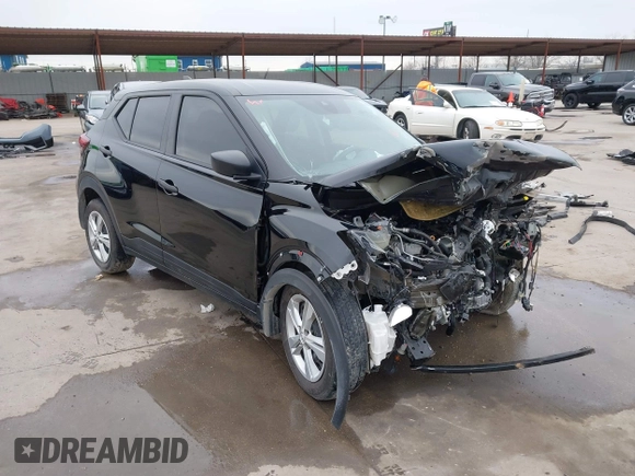 2024 Nissan Kicks S with VIN 3N1CP5BV9RL477611, listed as a IAAI auction lot 41644654 with 21,677 mi miles and . Bid and sale history available at carsss.com. Image 1.