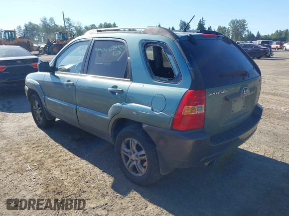 2006 Kia Sportage LX with VIN KNDJE723667170725, listed as a IAAI auction lot 42347100 with 153,002 mi miles and . Bid and sale history available at DreamBid. Image 3.