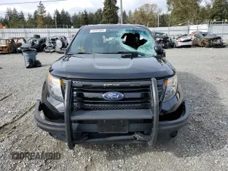 2014 Ford Utility Police Interceptor with VIN 1FM5K8AR9EGB91181, listed as a Copart auction lot 75281004 with 129,457 mi miles and Salvage Title. Bid and sale history available at carsss.com. Image 5.