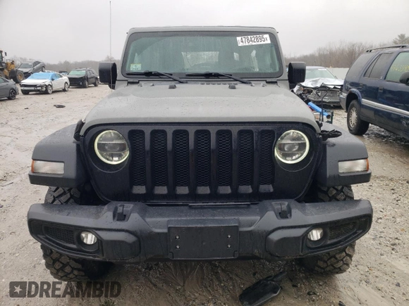 2021 Jeep Wrangler Unlimited Sport S with VIN 1C4HJXDN8MW586934, listed as a Copart auction lot 47842895 with 48,946 mi miles and Salvage Title. Bid and sale history available at carsss.com. Image 5.