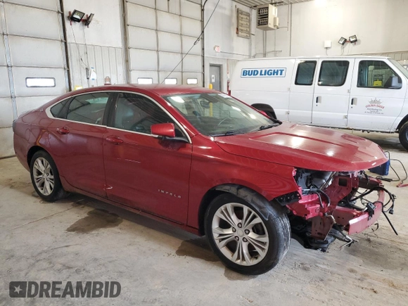 2015 Chevrolet Impala LT with VIN 2G1115SL9F9102216, listed as a Copart auction lot 59892025 with 125,426 mi miles and Clean title. Bid and sale history available at DreamBid. Image 4.