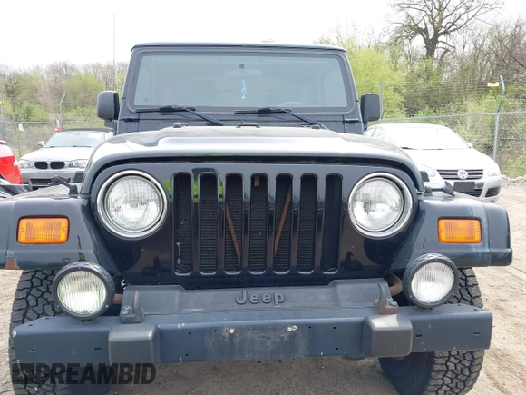 2001 Jeep Wrangler Sahara with VIN 1J4FA59S81P321733, listed as a IAAI auction lot 42164863 with 174,509 mi miles. Bid and sale history available at carsss.com. Image 6.