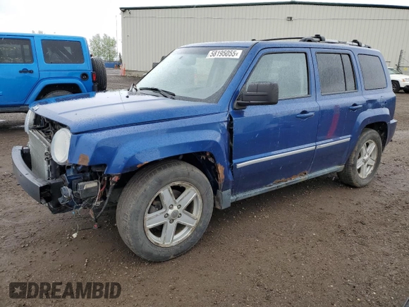 2010 Jeep Patriot Limited z VIN 1J4NF4GB7AD511776, wystawiony jako Copart lot #58195055 z przebiegiem 107 056 mil mil oraz Szkoda całkowita • Salvage title. Historia ofert i sprzedaży dostępna na DreamBid. Obrazek 1.