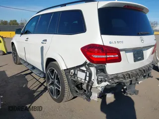 2017 Mercedes-Benz GLS 550 with VIN 4JGDF7DE2HA784150, listed as a IAAI auction lot 41666643 with 88,654 mi miles and . Bid and sale history available at DreamBid. Image 3.