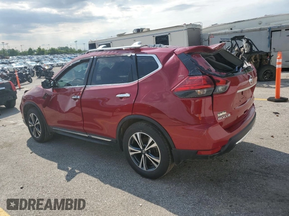 2017 Nissan Rogue SL with VIN 5N1AT2MV5HC800070, listed as a Copart auction lot 56041095 with 121,256 mi miles and Clean title. Bid and sale history available at DreamBid. Image 2.