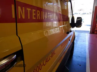 2019 Ford Transit with VIN 1FTYR3XM6KKA24832, listed as a IAAI auction lot 42105177 with 45,162 mi miles. Bid and sale history available at carsss.com. Image 1.