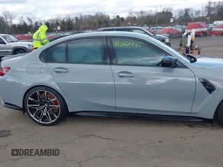 2024 BMW M3 Competition xDrive with VIN WBS43AY00RFS56564, listed as a IAAI auction lot 41222485 with 7,477 mi miles and . Bid and sale history available at DreamBid. Image 13.