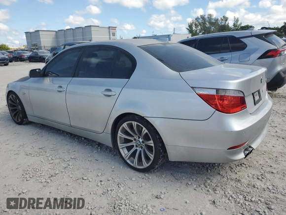 2007 BMW 5 Series 550i with VIN WBANB53527CP07613, listed as a Copart auction lot 44318875 with 119,990 mi miles and Clean Title. Bid and sale history available at DreamBid. Image 2.