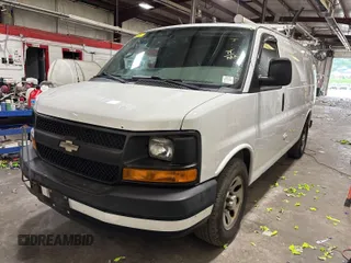 2014 Chevrolet Express Cargo with VIN 1GCSGAFX5E1204664, listed as a IAAI auction lot 42566613 with 103,962 mi miles and . Bid and sale history available at DreamBid. Image 16.