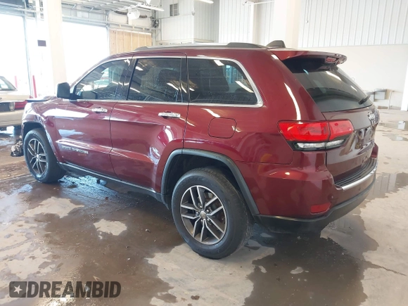 2017 Jeep Grand Cherokee Limited z VIN 1C4RJEBG5HC795116, wystawiony jako IAAI lot #41096233 z przebiegiem 162 829 mil mil oraz . Historia ofert i sprzedaży dostępna na DreamBid. Obrazek 3.