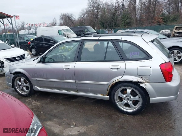 2002 Mazda Protege5 with VIN JM1BJ246221563595, listed as a IAAI auction lot 41796425 with 184,103 mi miles. Bid and sale history available at carsss.com. Image 13.