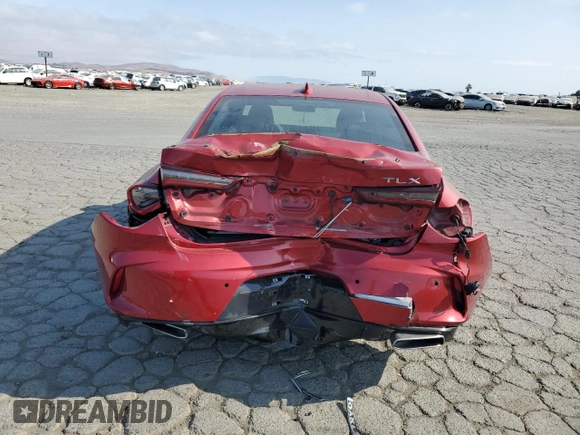 2021 Acura TLX w/A-Spec Package with VIN 19UUB5F51MA008704, listed as a Copart auction lot 59932995 with 62,781 mi miles and Salvage title. Bid and sale history available at DreamBid. Image 6.