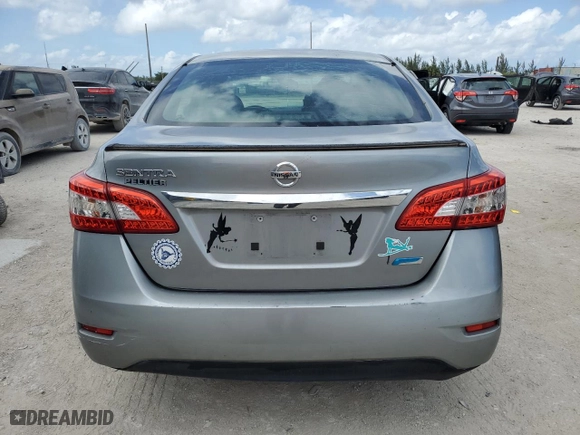 2014 Nissan Sentra SV with VIN 3N1AB7AP7EY277473, listed as a Copart auction lot 51995935 with 133,162 mi miles and Salvage Title. Bid and sale history available at carsss.com. Image 6.