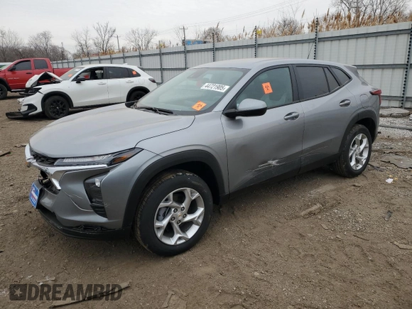2025 Chevrolet Trax LS with VIN KL77LFEP8SC149835, listed as a Copart auction lot 44721905 with Not Provided miles and Salvage Title. Bid and sale history available at DreamBid. Image 1.