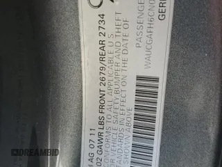 2012 Audi S5 Premium Plus z VIN WAUCGAFH6CN001248, wystawiony jako Copart lot #43282385 z przebiegiem 108 998 mil mil oraz Szkoda całkowita • Salvage title. Historia ofert i sprzedaży dostępna na DreamBid. Obrazek 15.