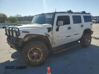 2003 Hummer H2 z VIN 5GRGN23U53H111741, wystawiony jako Copart lot #50411495 z przebiegiem Nie podano mil oraz Szkoda całkowita • Salvage title. Historia ofert i sprzedaży dostępna na DreamBid. Obrazek 1.