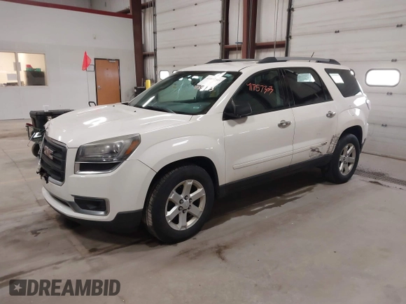 2013 GMC Acadia SLE with VIN 1GKKRNED7DJ215449, listed as a IAAI auction lot 41857303 with 178,920 mi miles. Bid and sale history available at carsss.com. Image 2.