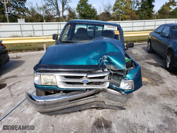 1996 Ford Ranger XL with VIN 1FTCR10U8TUB59731, listed as a Copart auction lot 75864964 with 108,080 mi miles and Salvage Title. Bid and sale history available at carsss.com. Image 5.