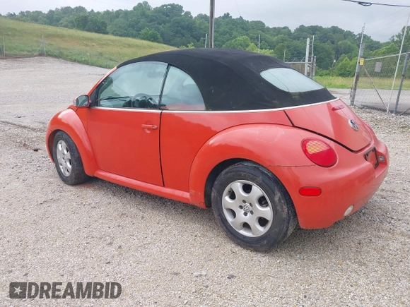 2003 Volkswagen Beetle GLS z VIN 3VWCK21Y73M320888, wystawiony jako IAAI lot #42424109 z przebiegiem Nie podano mil oraz . Historia ofert i sprzedaży dostępna na DreamBid. Obrazek 3.