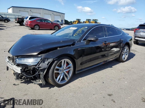 2016 Audi A7 3.0 Prestige with VIN WAU3GAFC4GN108177, listed as a Copart auction lot 59881404 with 0 mi miles and Salvage Title. Bid and sale history available at carsss.com. Image 1.